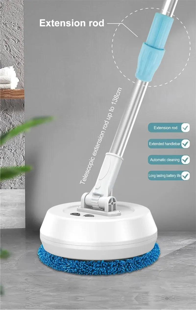 Electric Mop Cleaning Machine Automatic 2 in 1 Wet & Dry Home Cleaner Car Wireless Electric Spin Mop Ceiling Door WindowsCleaner