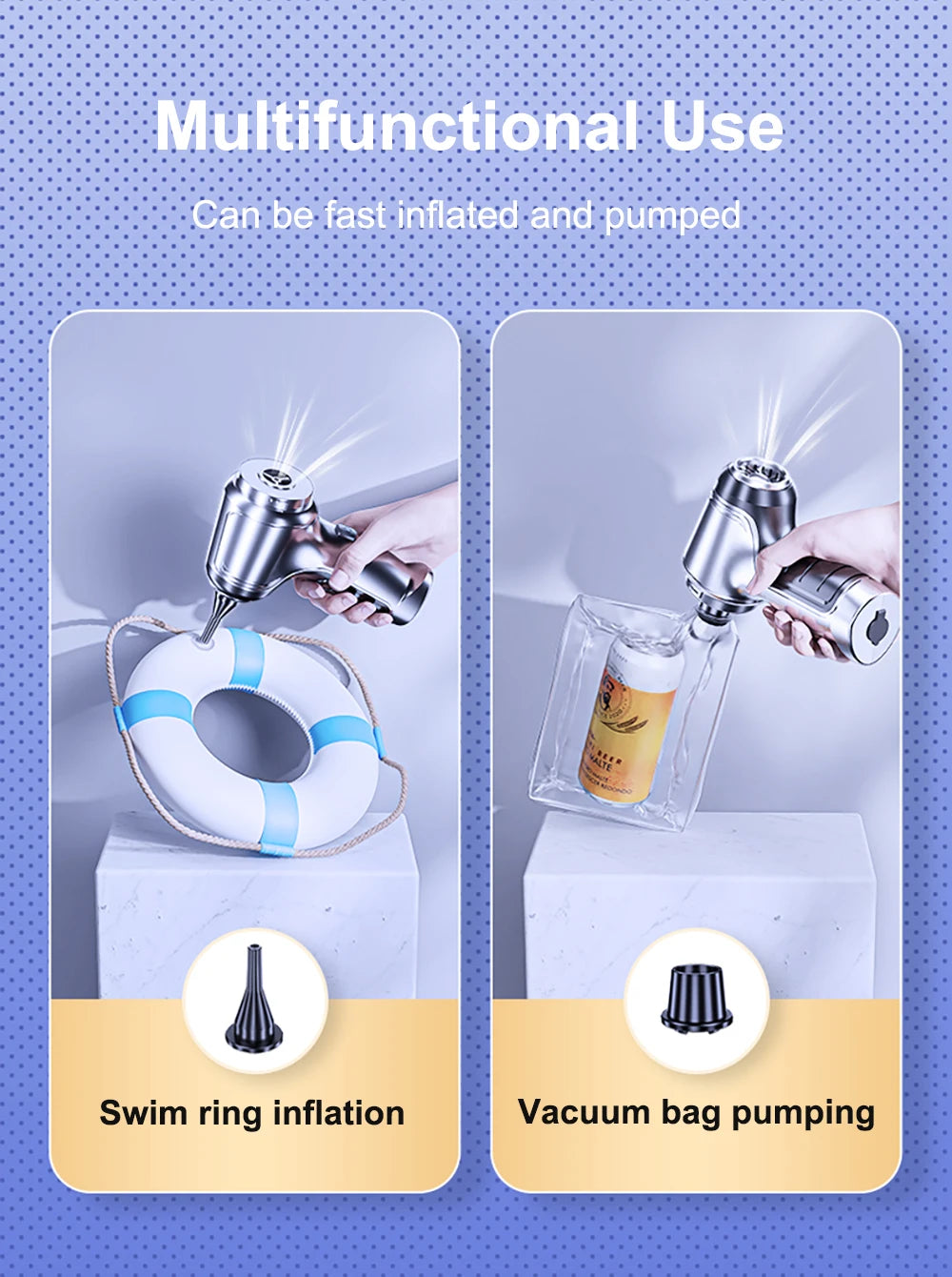 Car Vacuum Cleaner Strong Suction Cleaning Mini Machine Wireless Portable Handhled Blower Machine Air Duster for Home Appliances