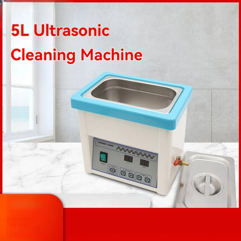 5L Cleaning Machine Glasses Cleaning Ultrasonic Portable Ultrasonic Watch Jewelry Denture Mirror Cleaning Machine