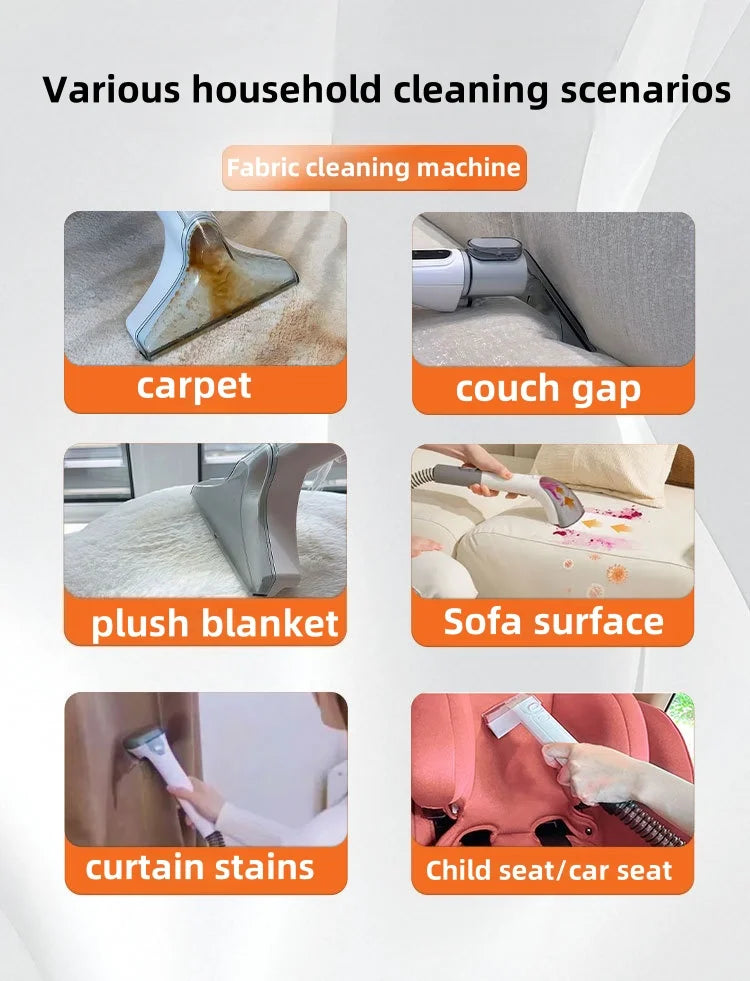 Fabric Sofa Cleaner  Machine Household Small All-in-One Multifunctional Carpet Window Cleaning Machine Vacuum Dust Cleaner