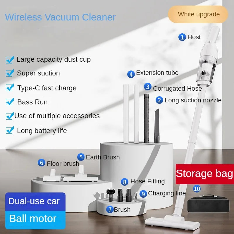 Multifunction Cleaning Machine Car and Home Use Wireless Vacuum Cleaner Handheld High Power Vacuum Portable Wireless Cleaner