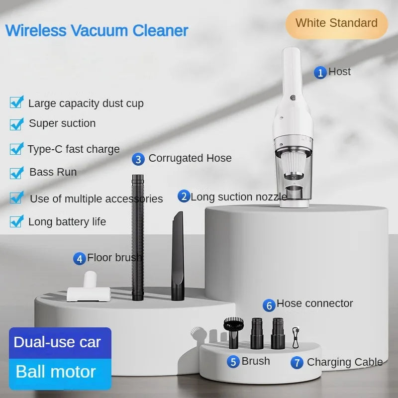 Multifunction Cleaning Machine Car and Home Use Wireless Vacuum Cleaner Handheld High Power Vacuum Portable Wireless Cleaner